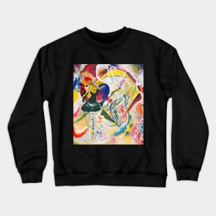 Vibrant Colorful Abstract Uplifting Aesthetic Joy Kandinsky Crewneck Sweatshirt